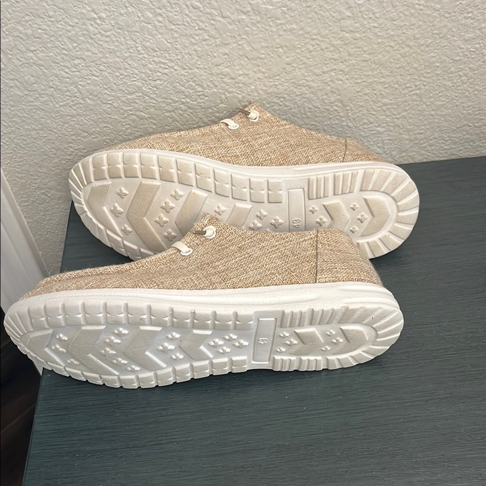 Women’s Casual Tan Loafers - Picture 2 of 2